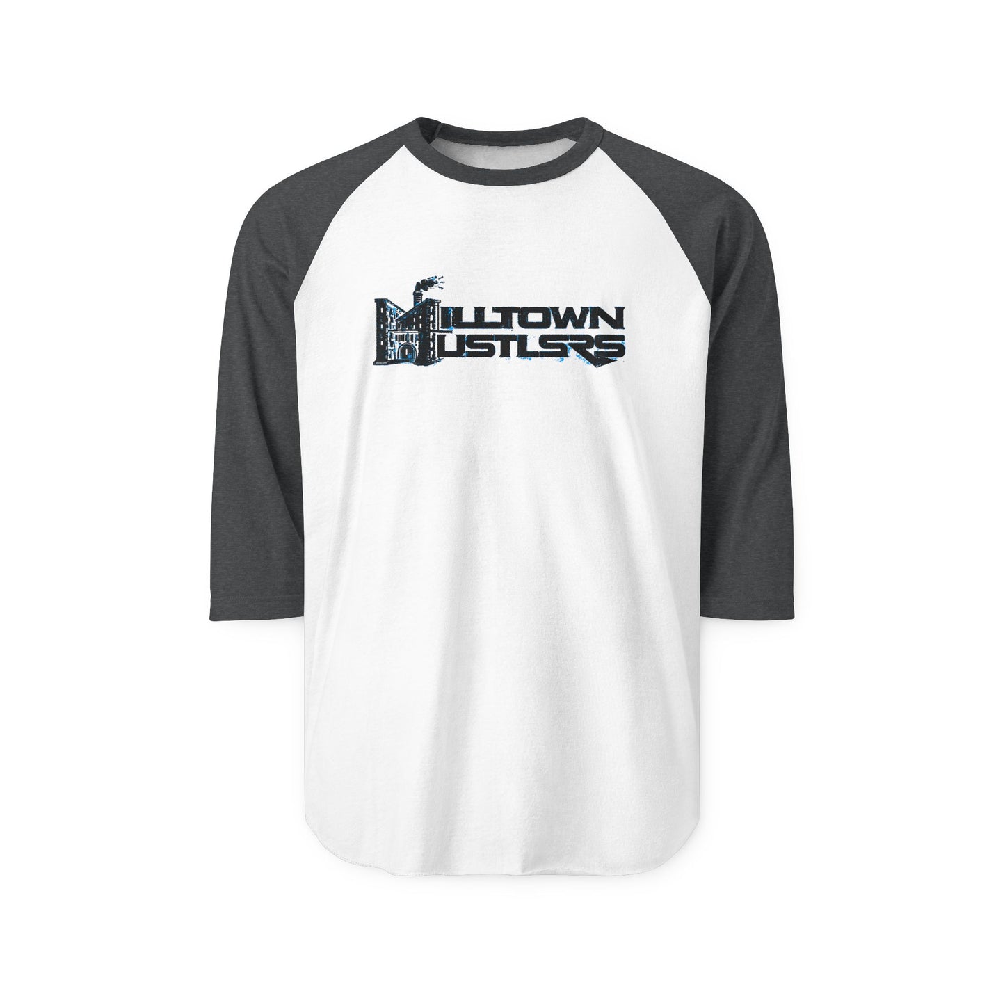 22 - Milltown Hustlers - Unisex Three-Quarter Sleeve Raglan Shirt