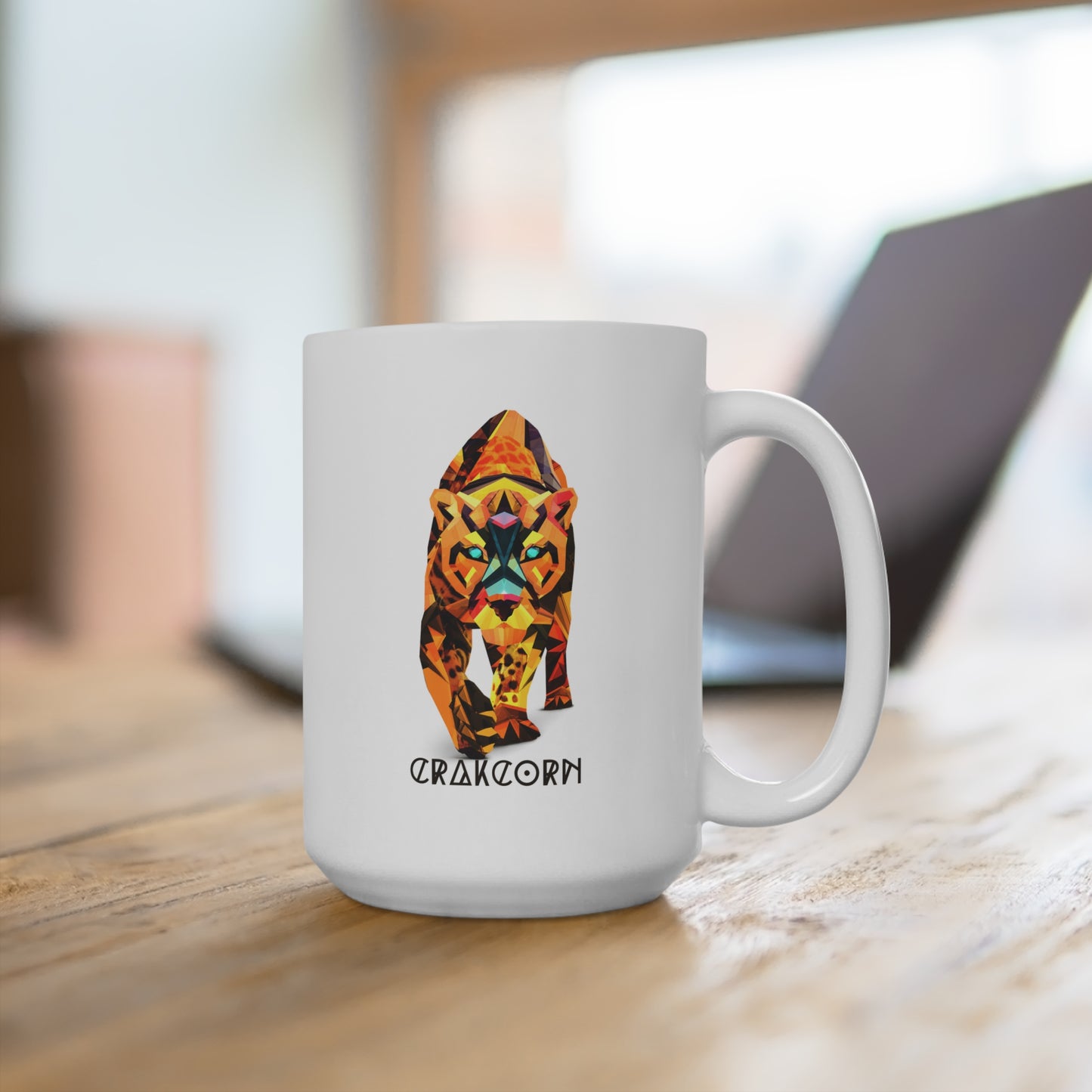 64_"Tiger" crakcorn Mug 15oz