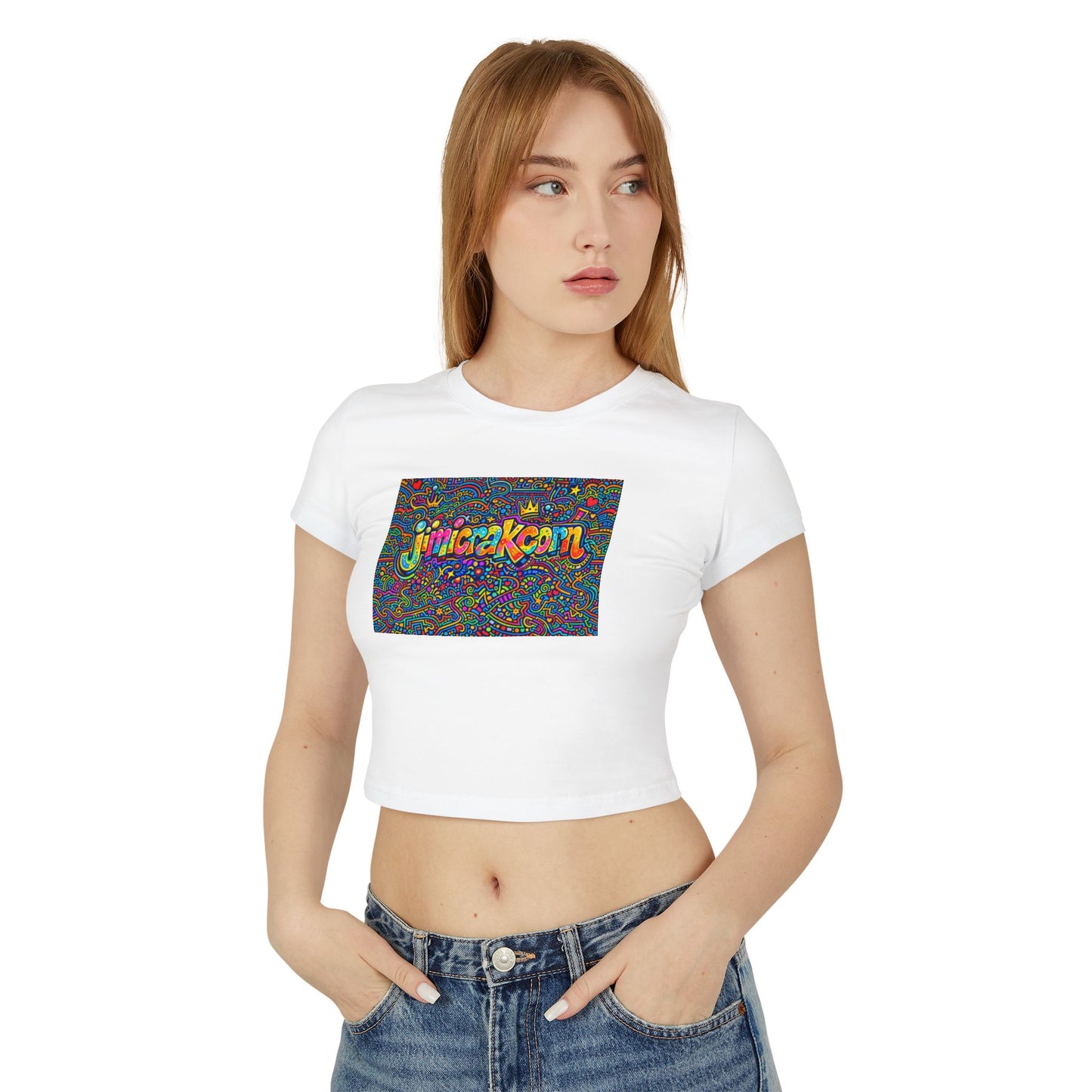 00_Women's "jimicrakcorn" Baby Tee