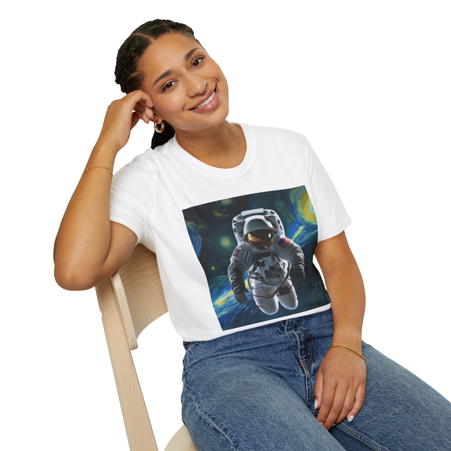 Unisex "Space Man Blue" Softstyle T-Shirt