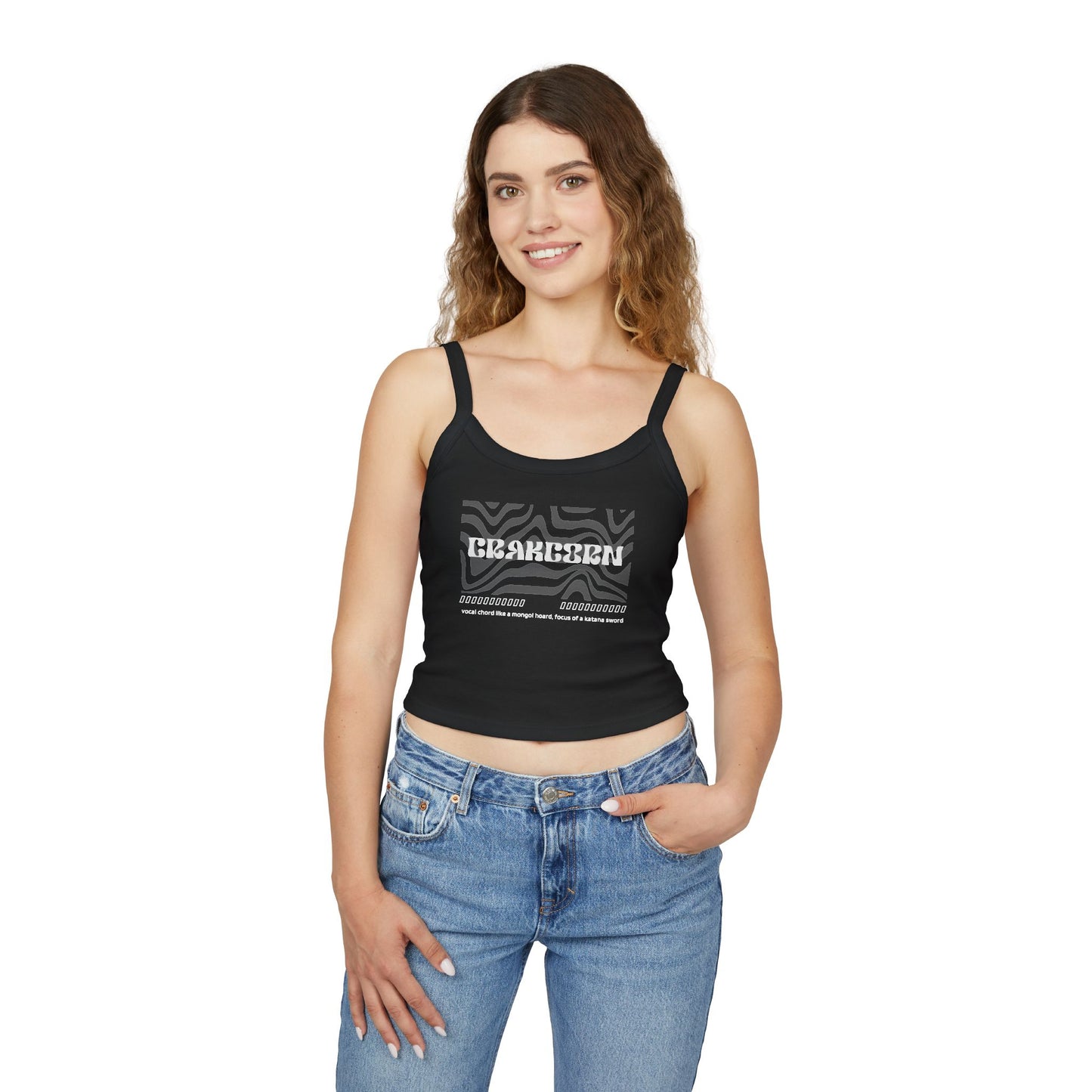 27_"jimicrakcorn" Women's Spaghetti Strap Tank Top