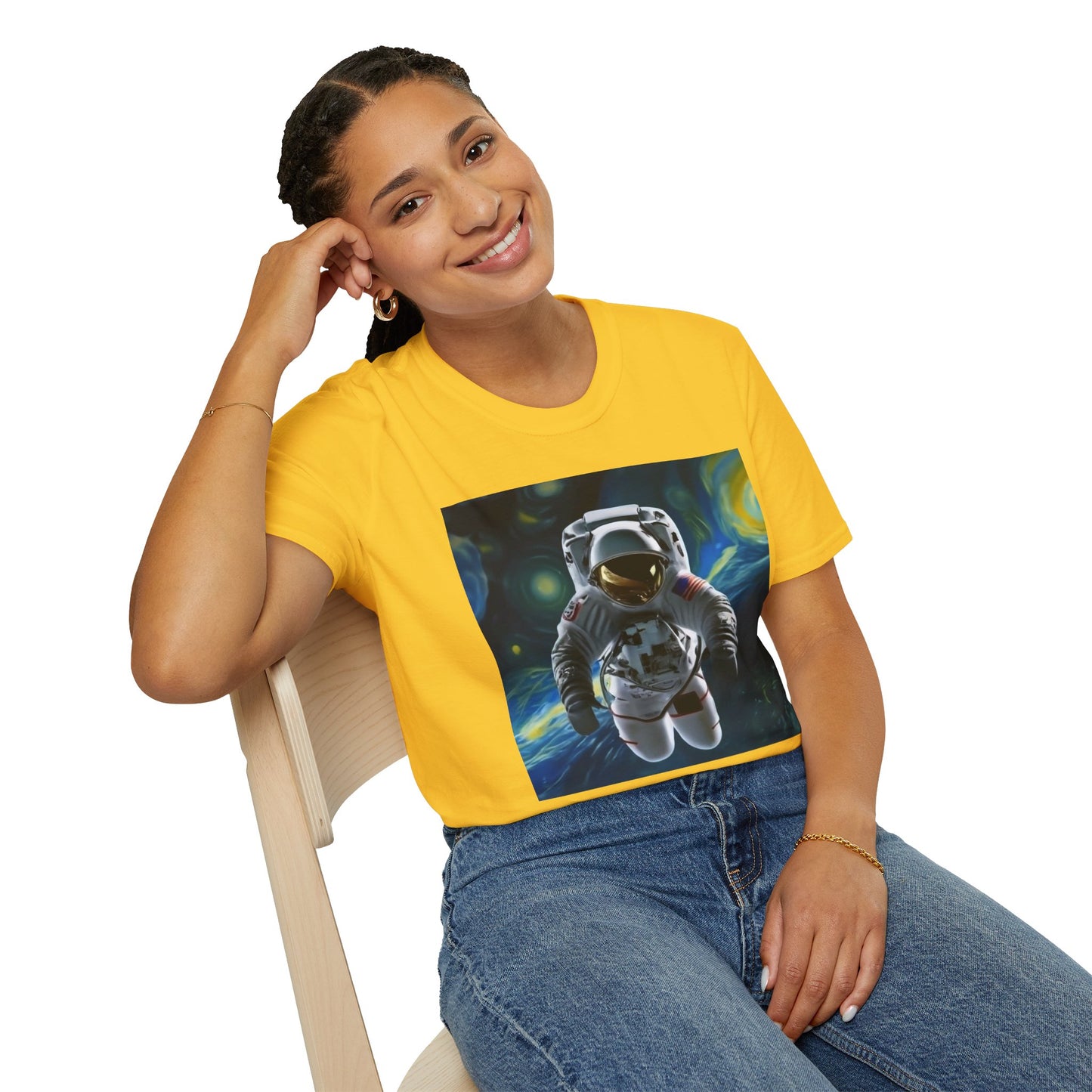 Unisex "Space Man Blue" Softstyle T-Shirt