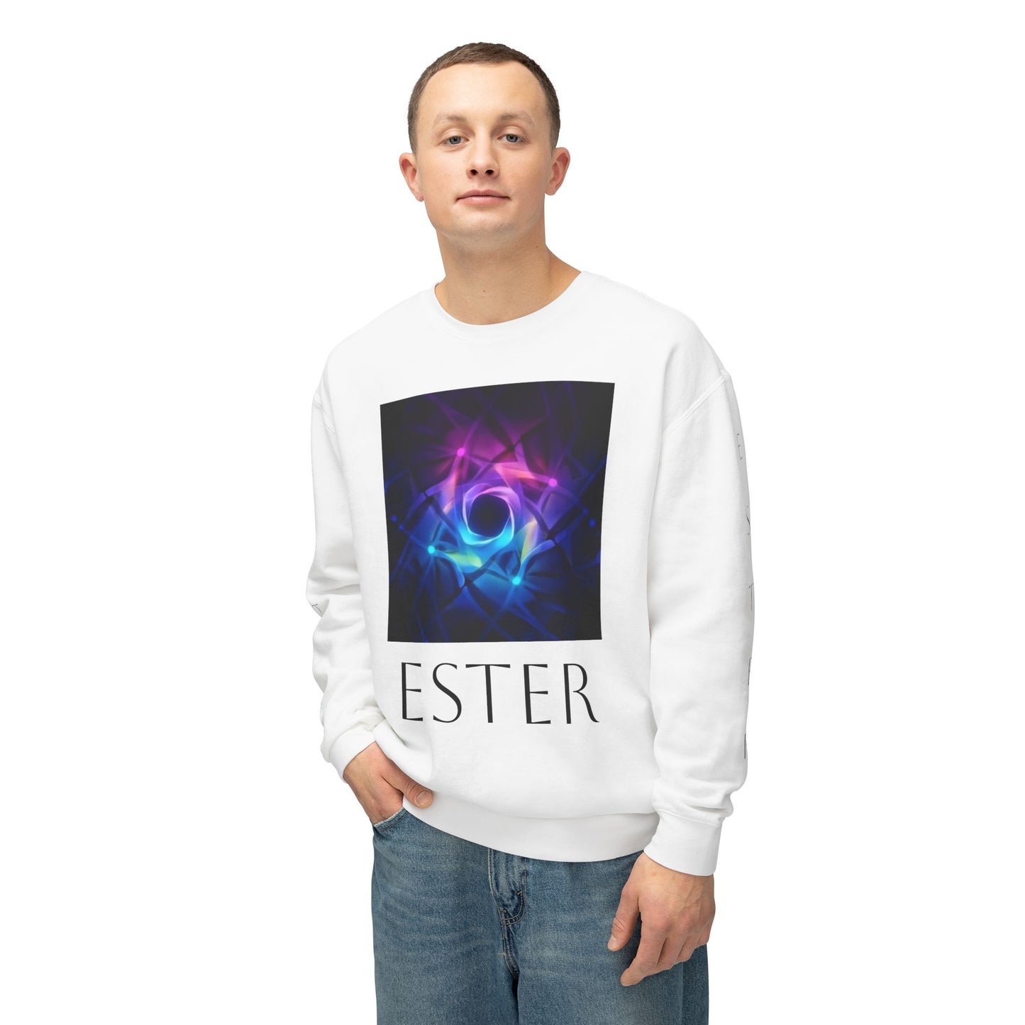 66_"Ester" Lightweight Crewneck Sweatshirt