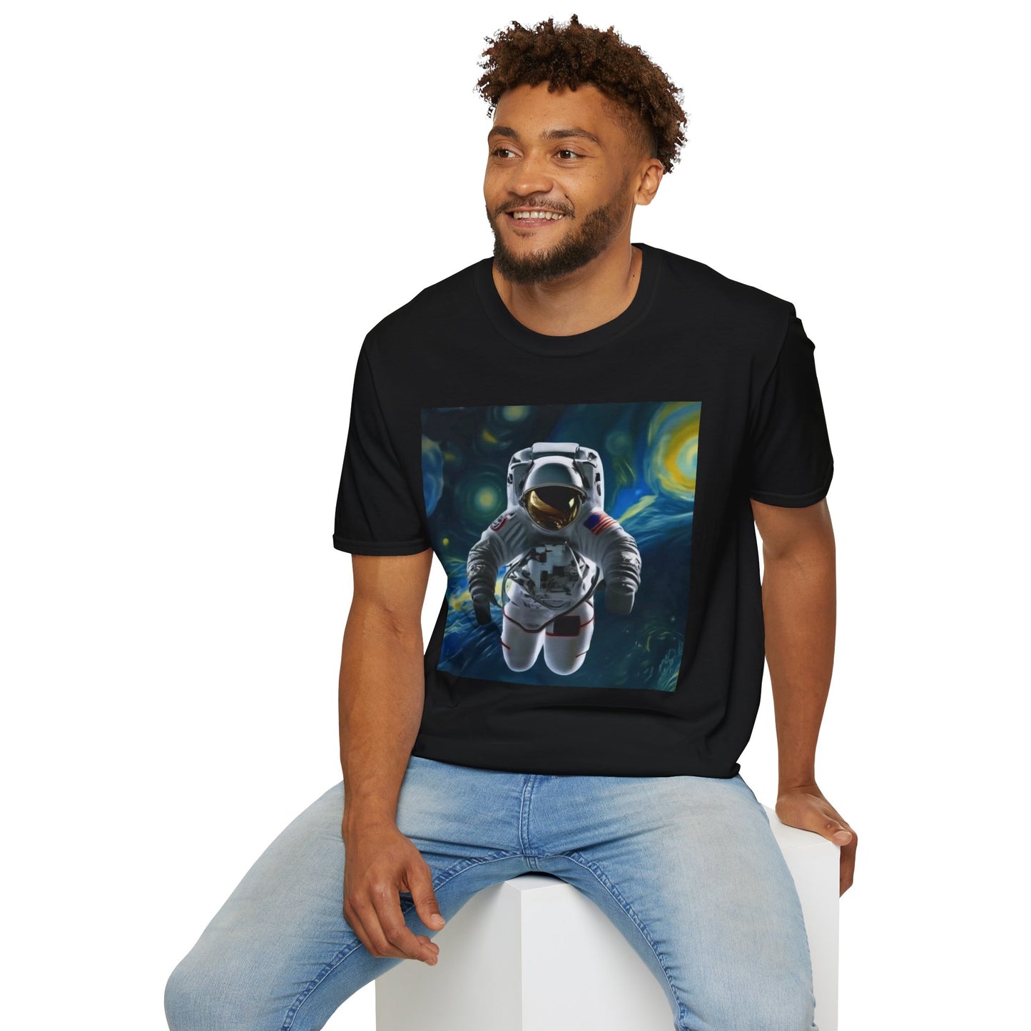 Unisex "Space Man Blue" Softstyle T-Shirt