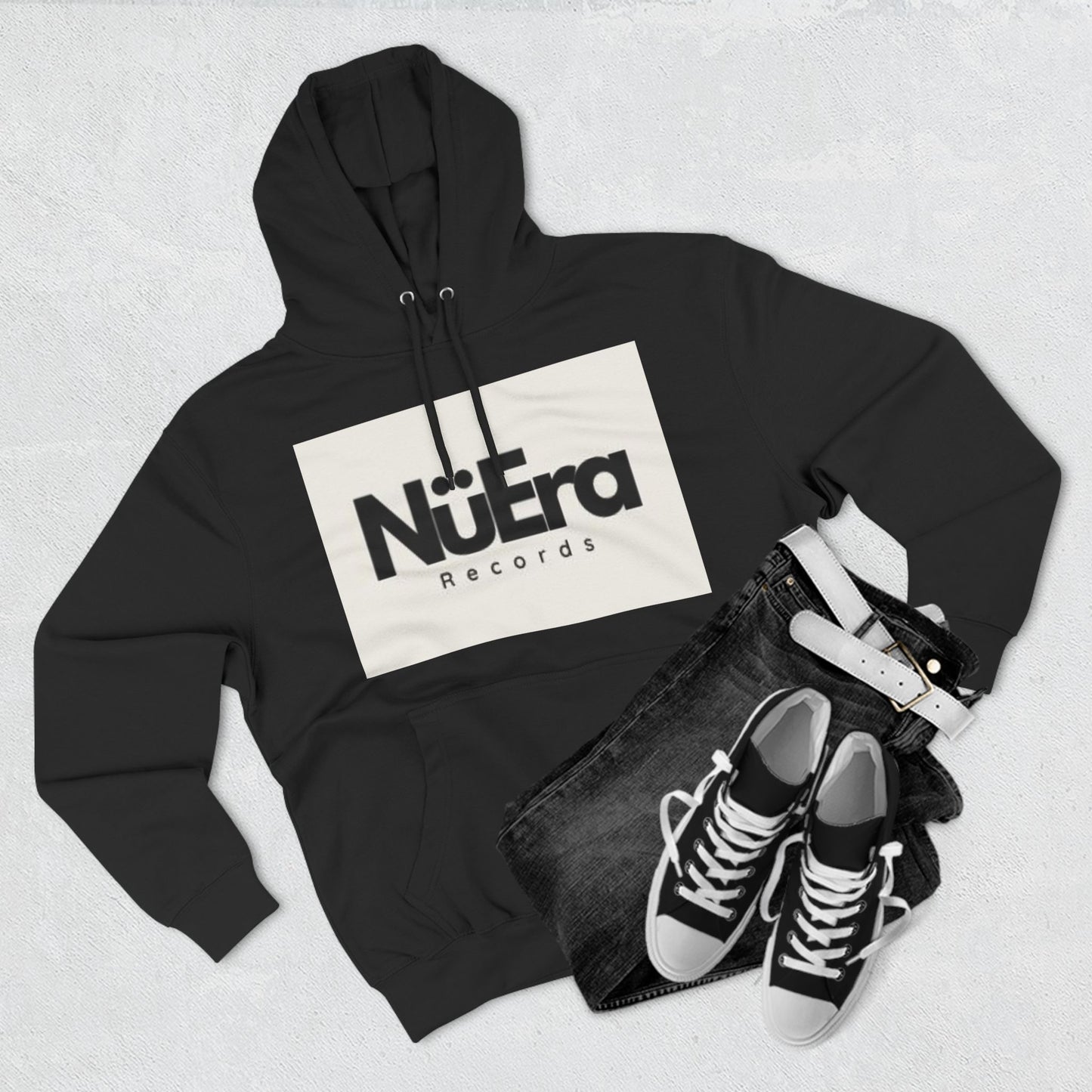 NuEra Records - Three-Panel Fleece Hoodie