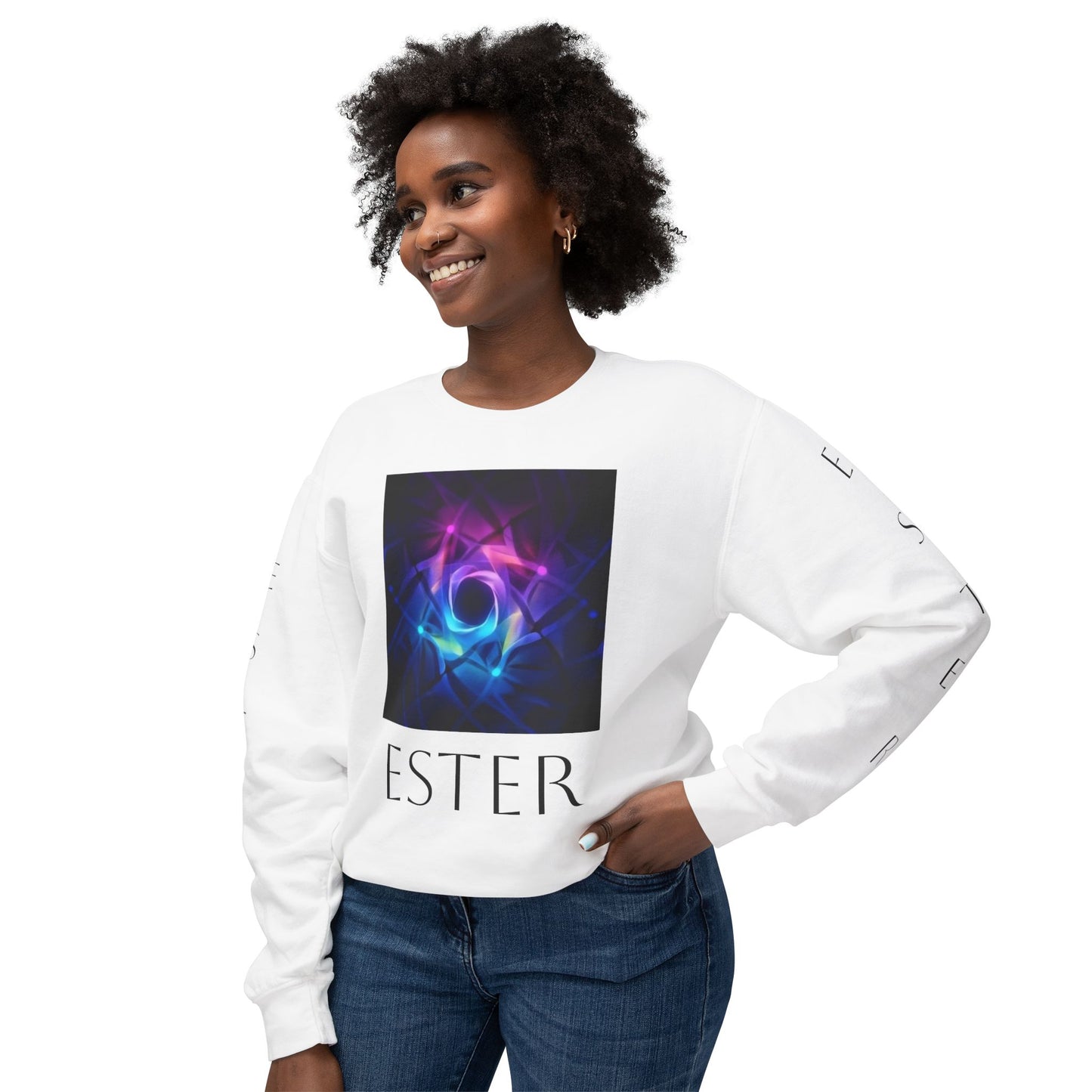 66_"Ester" Lightweight Crewneck Sweatshirt