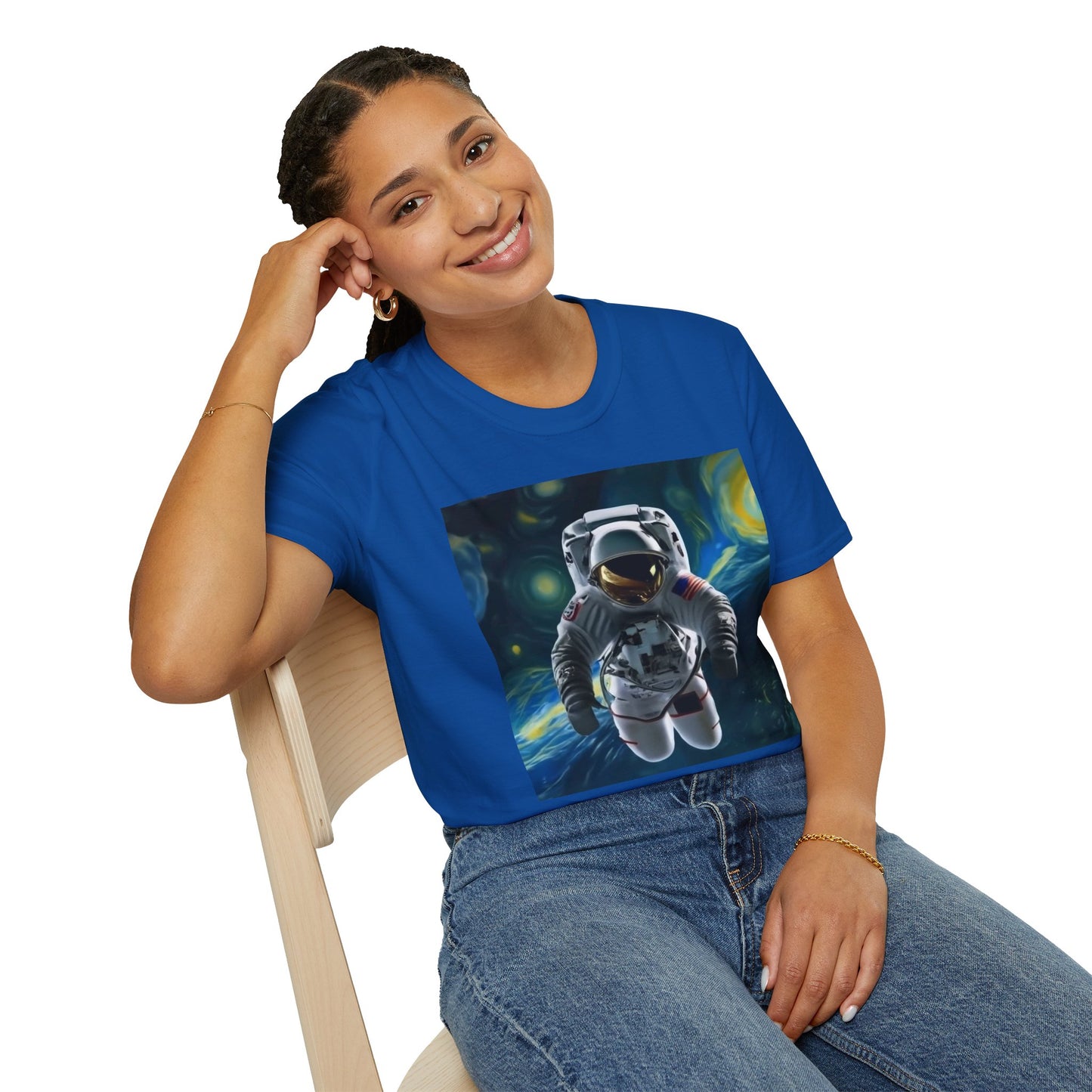 Unisex "Space Man Blue" Softstyle T-Shirt