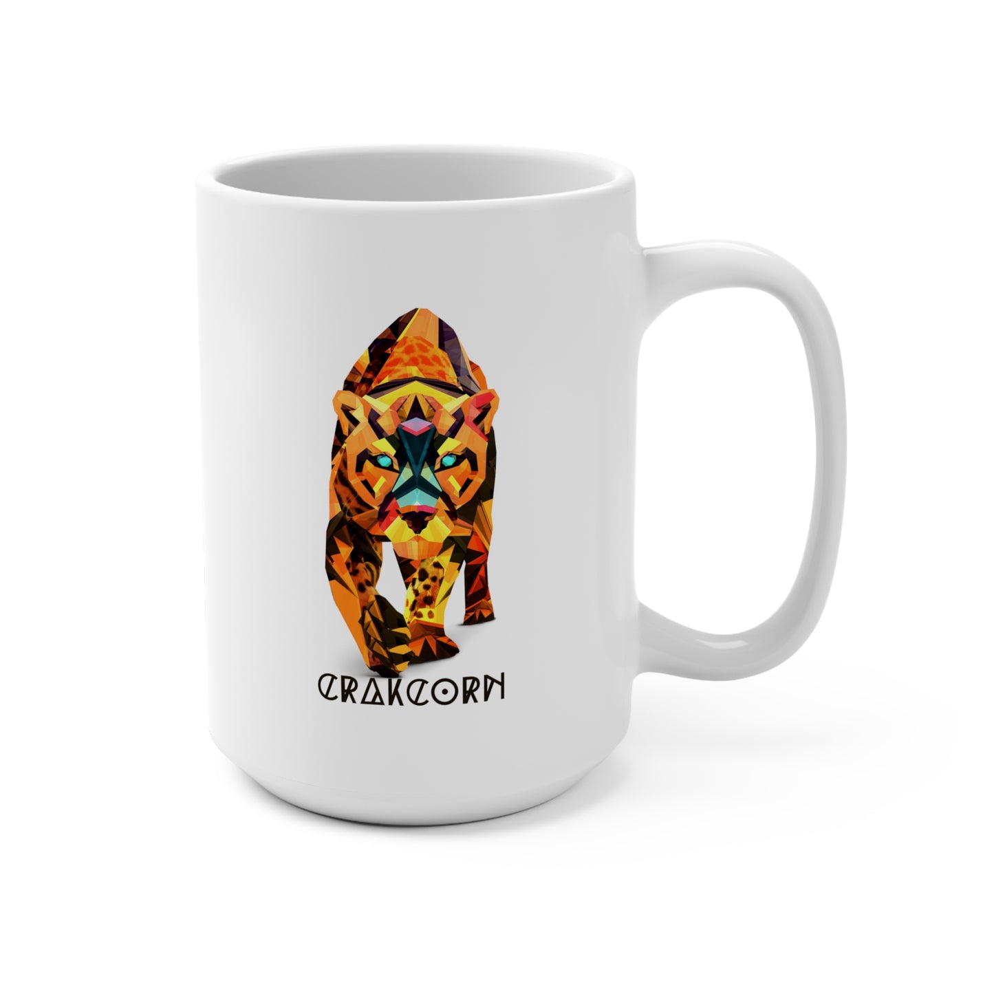 64_"Tiger" crakcorn Mug 15oz