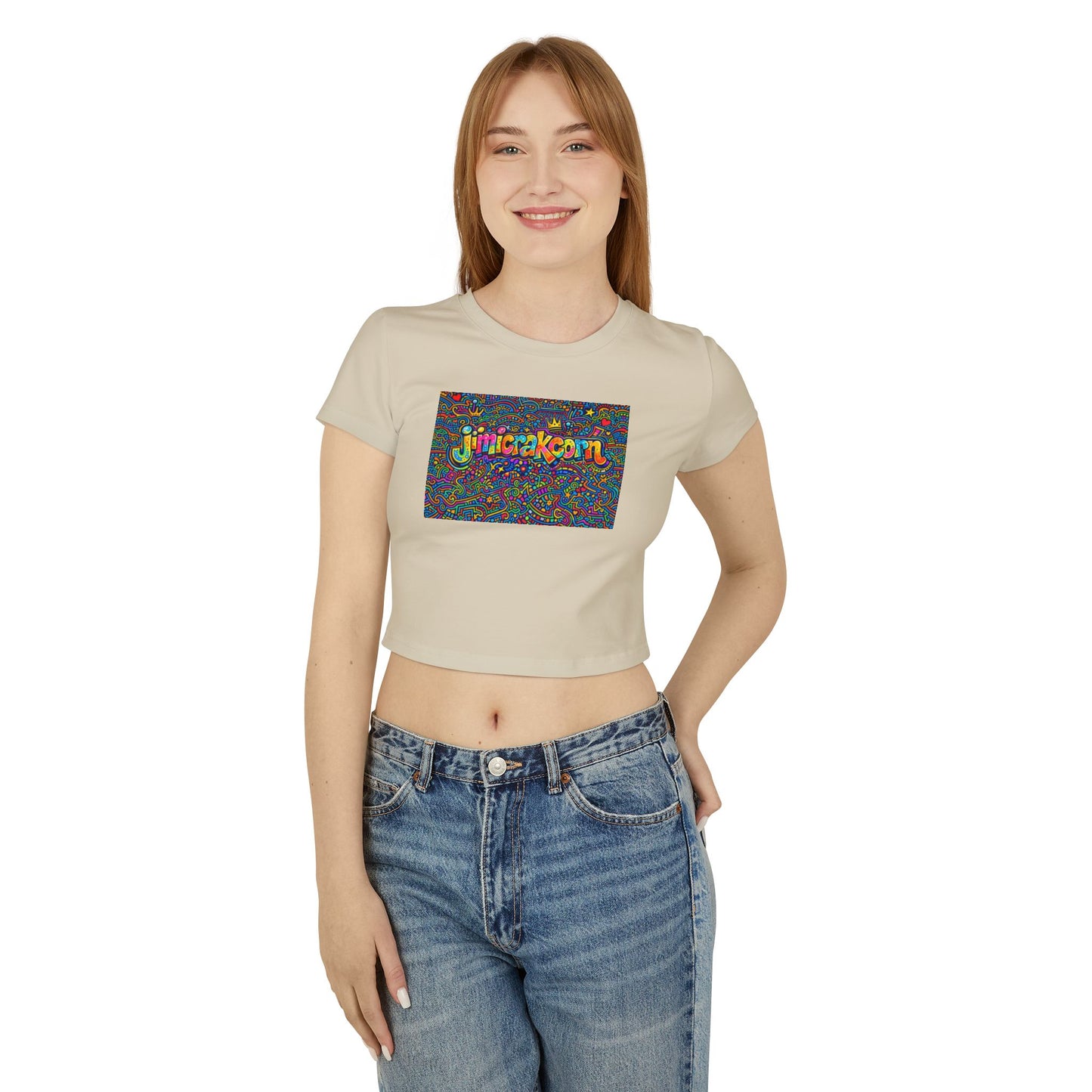 00_Women's "jimicrakcorn" Baby Tee