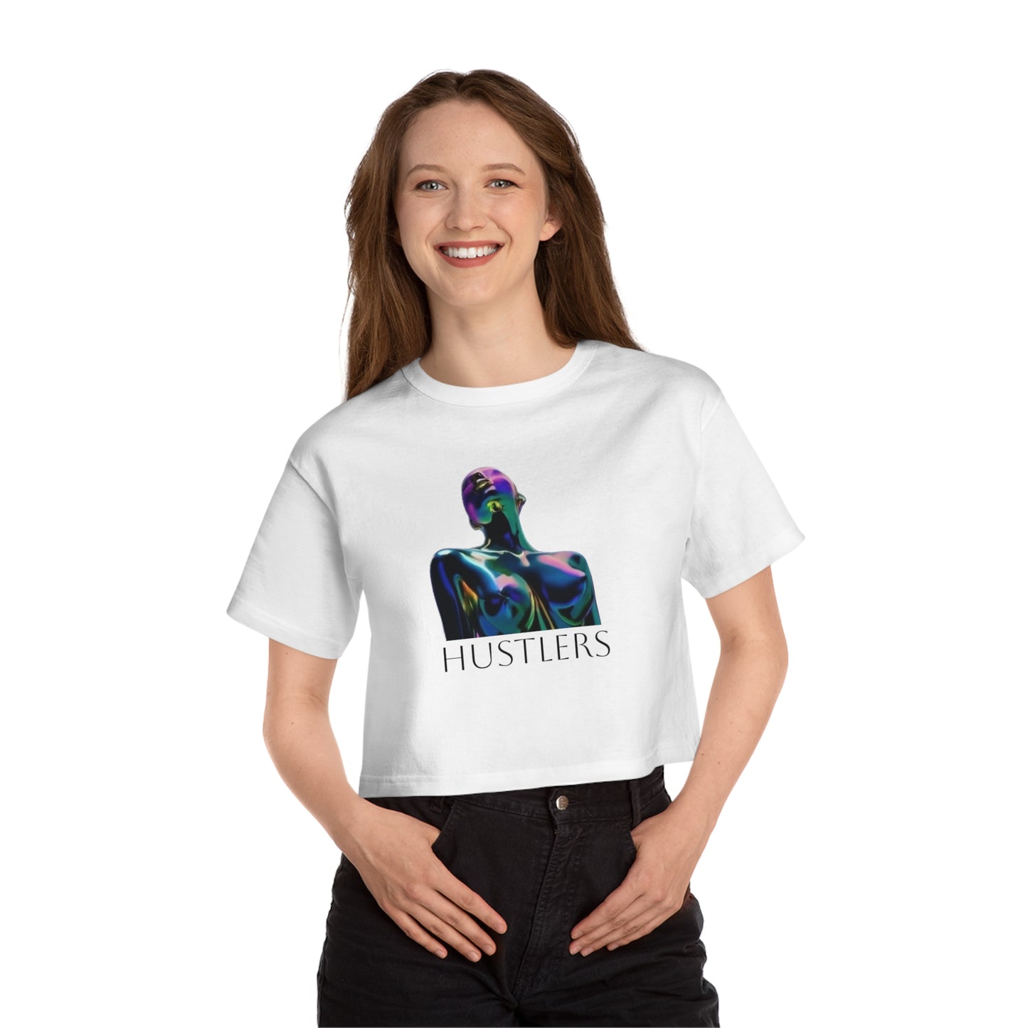 22_"Hustlers" Champion Women's Heritage Cropped T-Shirt