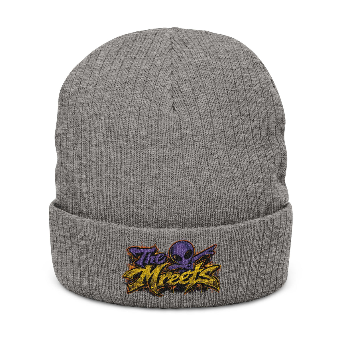 42 - The Mreets - Ribbed Knit Beanie (Embroidery)