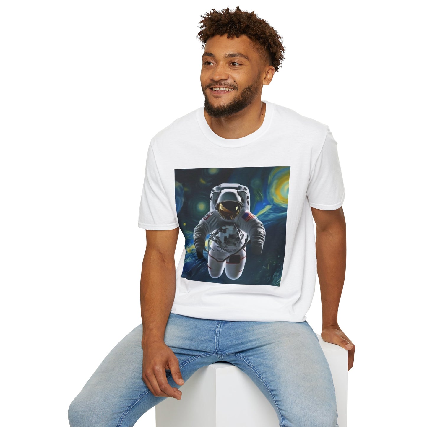 Unisex "Space Man Blue" Softstyle T-Shirt