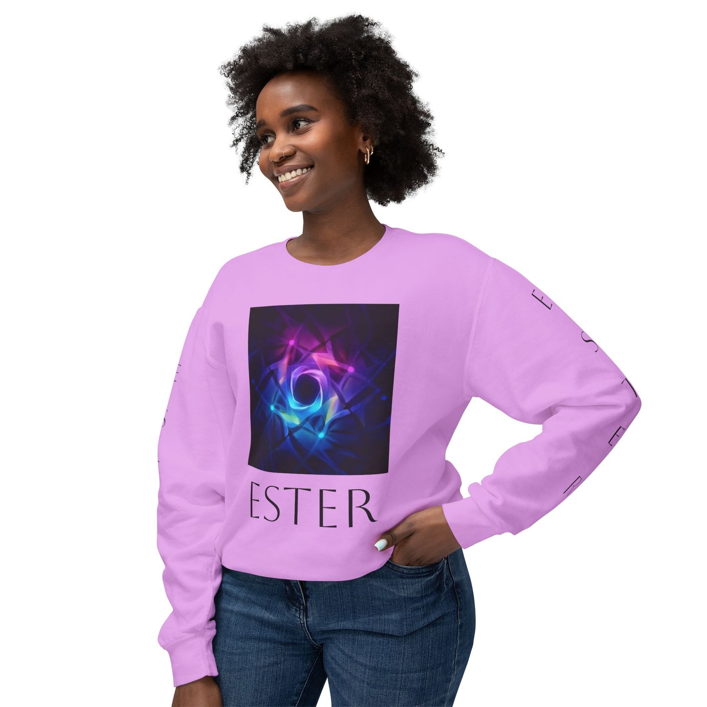 66_"Ester" Lightweight Crewneck Sweatshirt